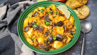 Instant Pot Aloo Baingan Potato and Eggplant Curry [upl. by Aiekahs]