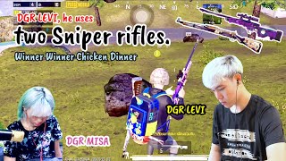 PUBGMOBILE Chicken Dinner DGR MISA amp DGR LEVI he uses two Sniper rifles DGRMISA DGRLEVI [upl. by Renaldo]