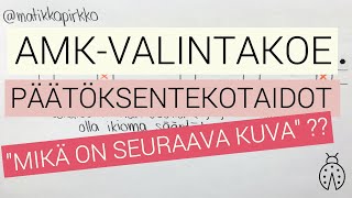 🐳 AMKvalintakoe Päätöksentekotaidot amp looginen päättely  Mikä on seuraava kuva  Matikkapirkko [upl. by Renba863]