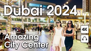 Dubai 🇦🇪 Amazing City Center Burj Khalifa  4K  Walking Tour Compilation [upl. by Elboa]