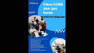 Cisco CCNA 200 301 eyani kursu Qeydiyyat başladı [upl. by Kaspar]