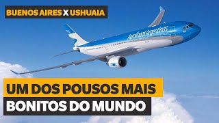 NOVO AEROPORTO DE BUENOS AIRES Voando para Ushuaia com as Aerolineas Argentinas [upl. by Yelssew849]