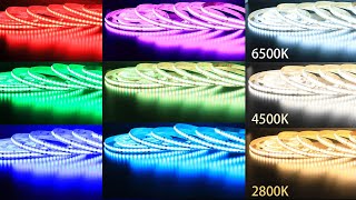 5 In1 RGBCCT COB Led Strip Lights Work With WB5 WiFi SmartLife LED Controller [upl. by Felice904]