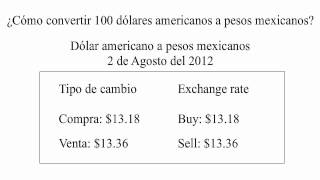 ¿Cómo convertir de dólares americanos a pesos mexicanos [upl. by Flor667]