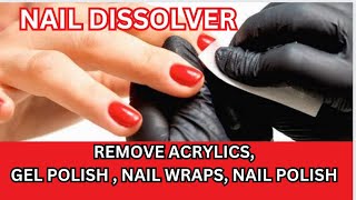 HOW TO MAKE NAIL POLISH DISSOLVER  CLEANER 💅 with Acetone [upl. by Narcho695]