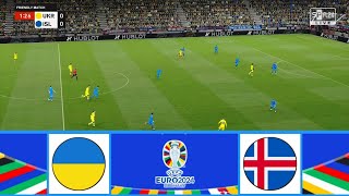 UKRAINE VS ICELAND  EURO QUALIFICATION 2024  FOOTBALL LIFE 2024 [upl. by Omiseno]