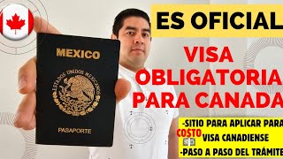 aplica AQUI a tu VISA 🇨🇦 PASO A PASO para tramitarla VISA a Canadá para mexicanos [upl. by Horace903]