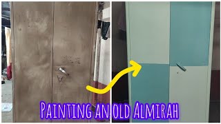 Painting  Restoring an old metal almirah diy painting diyideas pune cupboarddesign nerolac [upl. by Xyla967]