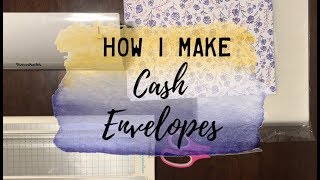 How I Make Cash Envelopes using a laminator  BudgetWithBri [upl. by Eusassilem795]