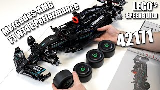 LEGO 42171 Speedbuild  LEGO MercedesAMG F1 W14 E Performance  Speed Build 42171 LEGO Technic 2024 [upl. by Cavill353]