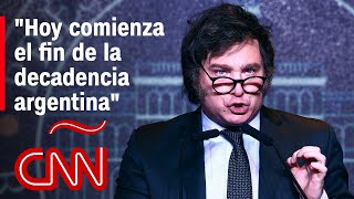 El discurso completo de Javier Milei tras ganar las elecciones presidenciales en Argentina [upl. by Armil]