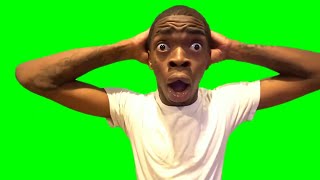 Shocked Guy Face Meme  Green Screen [upl. by Atilehs]