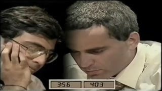 A Thriller Anand Vs Kasparov  1996 Blitz Chess Final [upl. by Skinner]