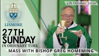 Catholic Mass Today 27th Sunday Ordinary Time 8 October 2023 Bishop Greg Homeming Lismore Australia [upl. by Ahsinaj]