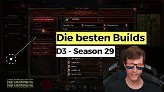 Diablo 3 Die besten Builds für Season 29 Solo amp META SSF [upl. by Nibaj]