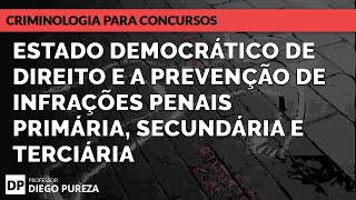 Estado Democrático de Direito e a Prevenção de infrações penais PRIMÁRIA SECUNDÁRIA e TERCIÁRIA [upl. by Yrroc]