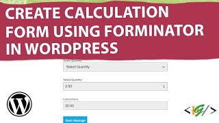 How to Create Calculation Form using Forminator in WordPress [upl. by Attelrahs774]