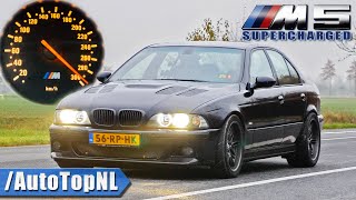 600HP BMW M5 E39 SUPERCHARGED 100300 ACCELERATION amp INSANE SOUND by AutoTopNL [upl. by Dryden]