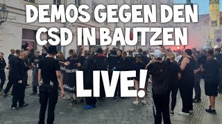 ❗ LIVE ❗ quotBautzen gegen den CSDquot Demo Freie Sachsen ua Christopher Street Day Pride Gegenprotest [upl. by Tice138]