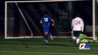 Cumberland rolls past Central Falls in Div I boys soccer [upl. by Hazaki]