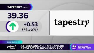 Jefferies picks Tapestry as the top 2023 fashion stock [upl. by Larina]