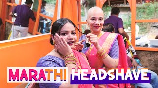 Headshave Indian women 2022  Marathi straight razor  Head shave girl Richa Kharb  Salon vlog [upl. by Heti330]