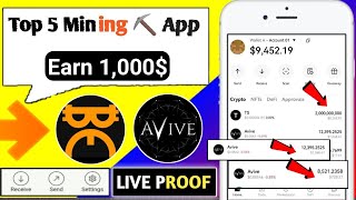 INSTANT Withdrawal Airdrop Earn 1000  2024 Top 5 Crypto Mining ⛏️ App  Real Crypto Mining App [upl. by Laurene]