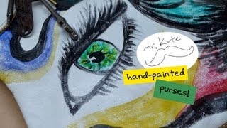 Mr Kate DIY Painted Purse Tutorial [upl. by Carine]