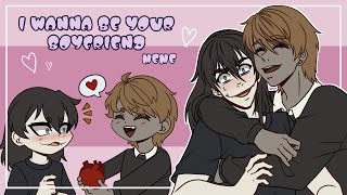 I wanna be your boyfriend  Jeff the killer x Eyeless Jack  Creepypasta  animation meme [upl. by Ainiger]