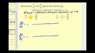 Partial Implicit Differentiation [upl. by Titus]