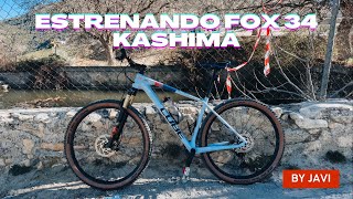 ESTRENANDO la FOX 34 KASHIMA en mi CUBE REACTION C62 PRO  MTB BY JAVI [upl. by Hare]