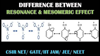 RESONANCE Vs MESOMERIC EFFECT [upl. by Chatterjee802]