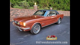 1966 Ford Mustang Coupe in Emberglo for sale Old Town Automobile in Maryland [upl. by Ackler]