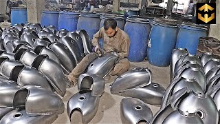 How Motorcycle Fuel TANKS are Manufacturing in Factory Mass Production [upl. by Imoin828]