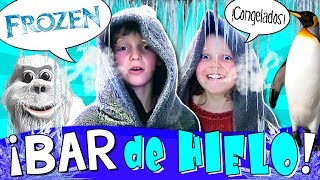 ¡¡Mini Disco en un BAR de HIELO a 18º ❄️ ¿¿Cuánto tiempo aguantamos CONGELADOS en un ICE BAR ⛄️ [upl. by Hseham]