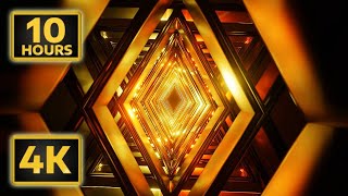 4K BACKGROUNDS Relaxation Screensaver Aesthetic Visuals Metallic Diamond GOLD Red LOOP [upl. by Neiv]