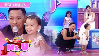 Jhong is surprised when baby Sarina suddenly entered the stage  Its Showtime Mini Miss U [upl. by Hilliary]