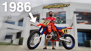 When Pro Circuit Calls You Answer  1986 Honda CR500 [upl. by Lladnew]