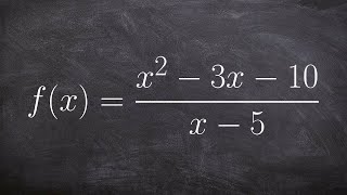 Learn how to find the holes of a rational function removable discontinuities [upl. by Atsylac24]