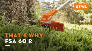 STIHL FSA 60 R cordless brushcutter  Thats why [upl. by Kired]