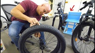 How to keep Fat Bike Tires from going flat  Off Road Wheelchair Upgrade [upl. by Ogren]