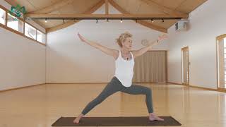 Cours de yoga renforcement fessiers jambes et abdominaux [upl. by Debor]