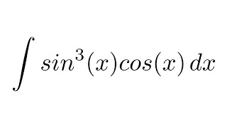 Integral of sin3xcosx substitution [upl. by Jeb]