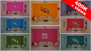 Best 20 Colour Combination for Living Room Wall House Wall Interior Wall Color Ideas Bedroom Wall [upl. by Magdaia]