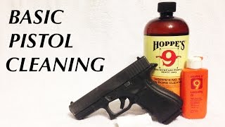 Basic SemiAuto Pistol Cleaning [upl. by Dnaletak]