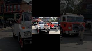 Brockway 200 series Towtruck next to a Huskiteer Cabover truck mechanic memes trucking [upl. by Artimed]