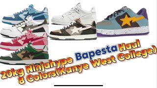 20kg Bapesta Shoes Haul Unboxing Review from Ninjahypeco better than pandabuy and taobao [upl. by Sanfred219]