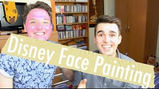 Disney Face Painting Challenge  Feat Gary C  Adam Hattan [upl. by Ecnerret779]