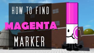 How to find MAGENTA MARKER in FIND THE MARKERS [upl. by Tnilk630]