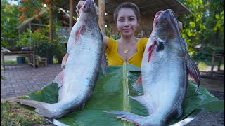 Fish soup cook recipe and eat  Amazing cooking [upl. by Joana179]